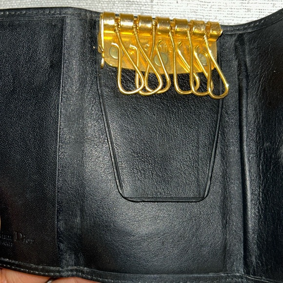 Christian Dior Coated Black Key Case Coin Pouch - Picture 5 of 9